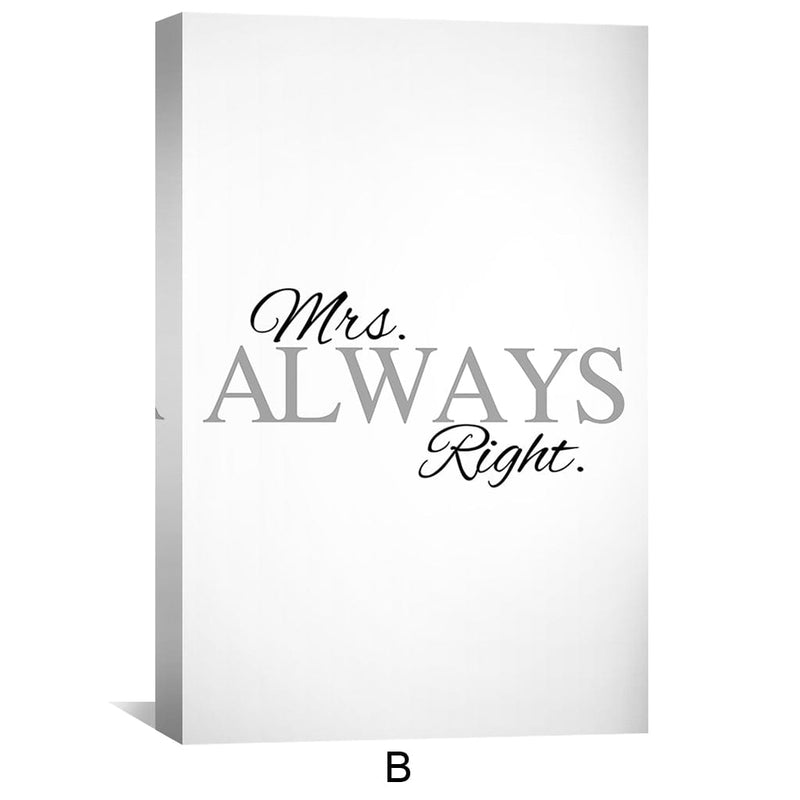 Mrs. Always Right Canvas