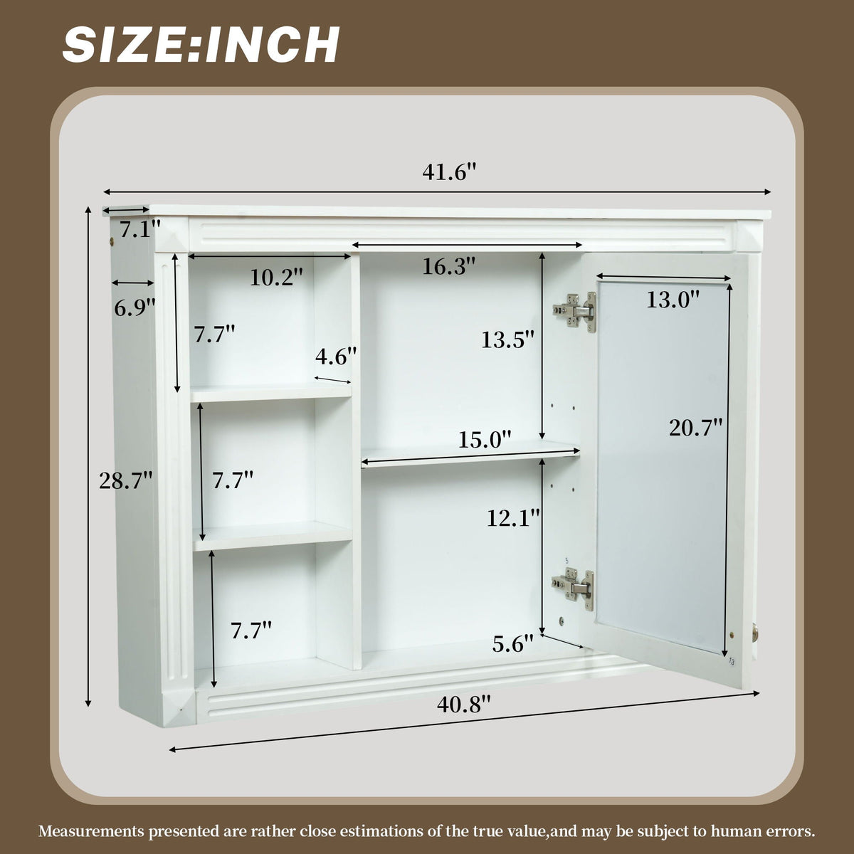 Wall Mounted Bathroom Storage Cabinet With Mirror, photo 4 of 4