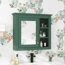 Wall Mounted Medicine Cabinet With Mirror and 3 Open Shelves