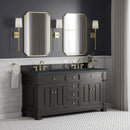 James Martin Brookfield 72" Double Bathroom Vanity, Black Onyx