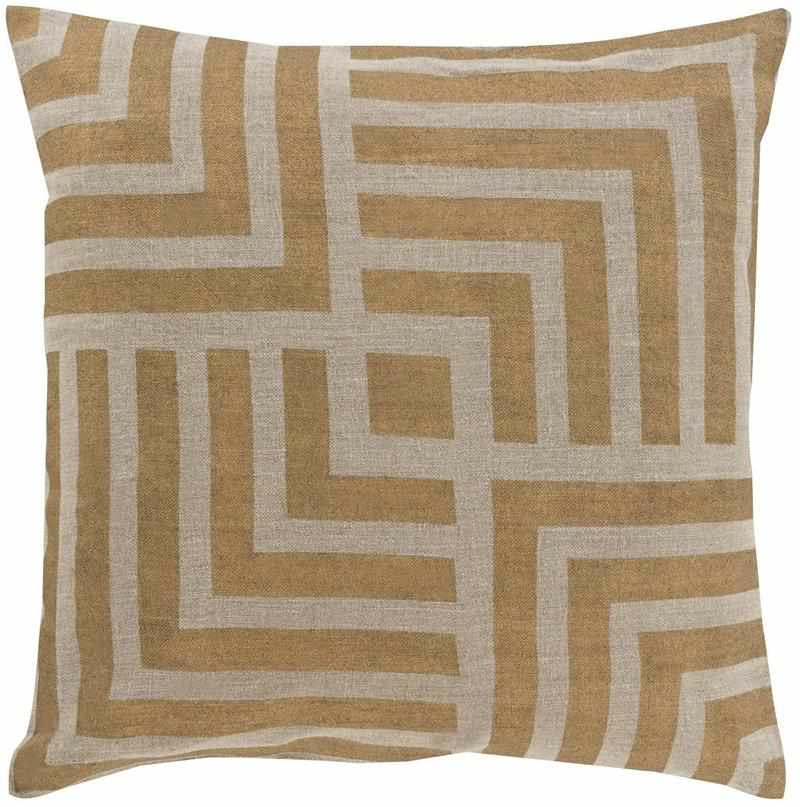 Arkel Metallic Gold Pillow Cover