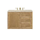 James Martin Laurent 36" Dual Mount Single Bathroom Vanity, Light Natural Oak