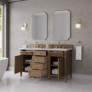 James Martin Brittany 60" Double Bathroom Vanity, Pecan