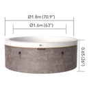 MSpa Cocoon Verto Series Six-Person Inflatable Round Hot Tub With Hydro Massage [F-CO066WE] (SAK50928)