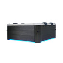 MSpa Oslo Supreme 6-Person 120 Jets Square Spa W/ LED Lights & Integrated App Control [F-OS063W] (SAK93516)