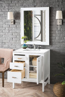James Martin Addison 30" Single Bathroom Vanity, Glossy White