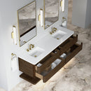 James Martin Allamari 72" Floating Double Bathroom Vanity, Sable