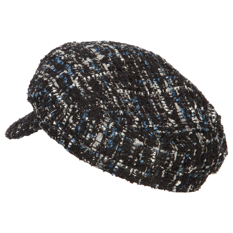 Women's Multicolor Tweed Captain Hat