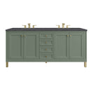 James Martin Chicago 72" Double Bathroom Vanity, Smokey Celadon