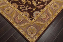 8' x 10' Handmade Wool Traditional Oriental Area rug 8x10 Traditional Brown
