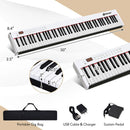88-Key Portable Full-Size Semi-weighted Digital Piano Keyboard by LJGDeals