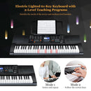 61-Key Electronic Keyboard Piano Set with Full Size Lighted Keys by LJGDeals