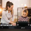 88-Key Portable Electric Lighted Keyboard Piano-Black by LJGDeals
