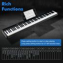88-Key Portable Electric Lighted Keyboard Piano-Black by LJGDeals