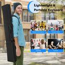 88-Key Portable Electric Lighted Keyboard Piano-Black by LJGDeals