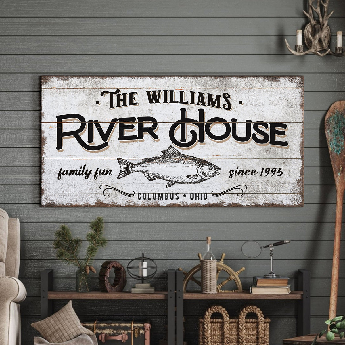 Personalized River House Sign, photo 2 of 8