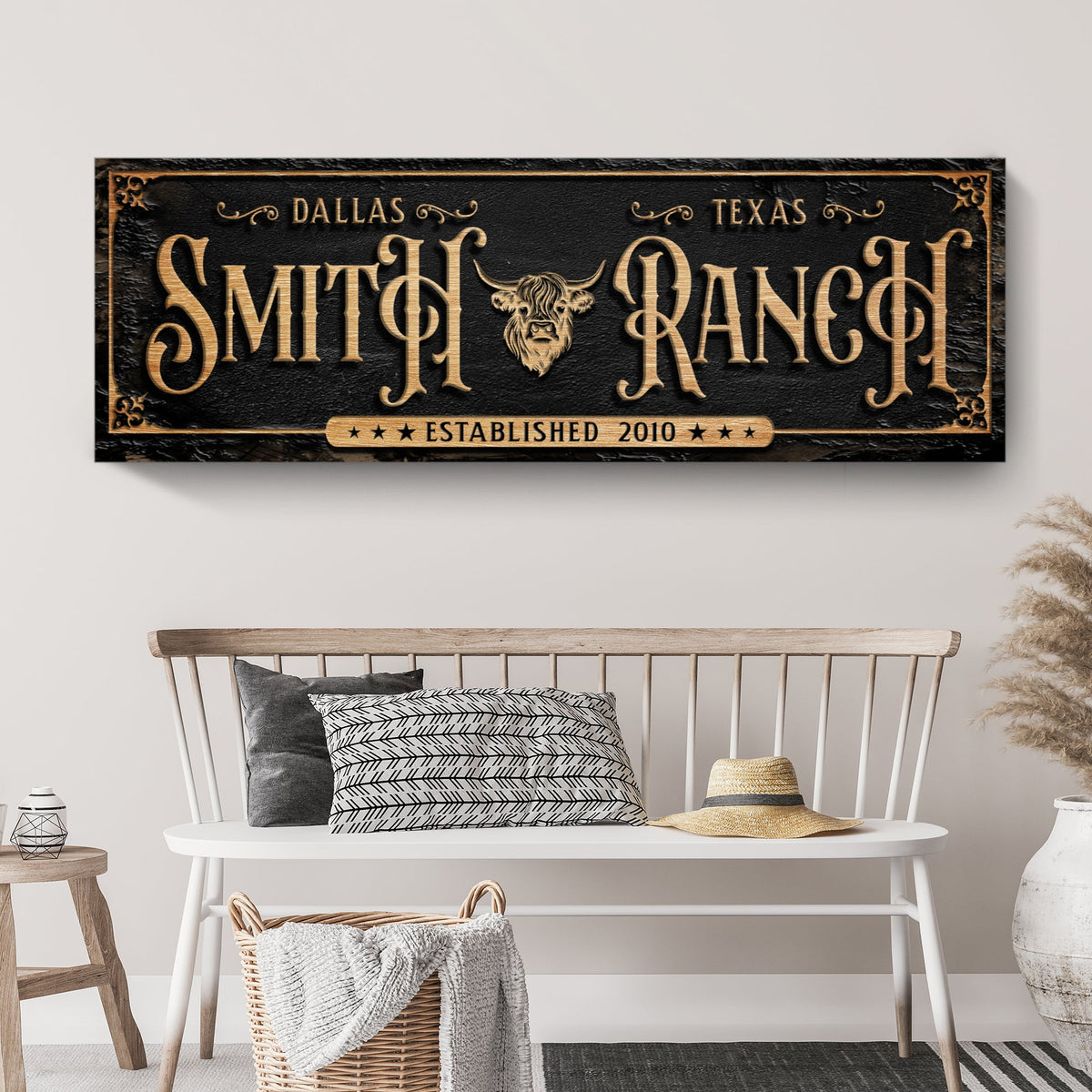 Personalized Cattle Ranch Sign, photo 2 of 8