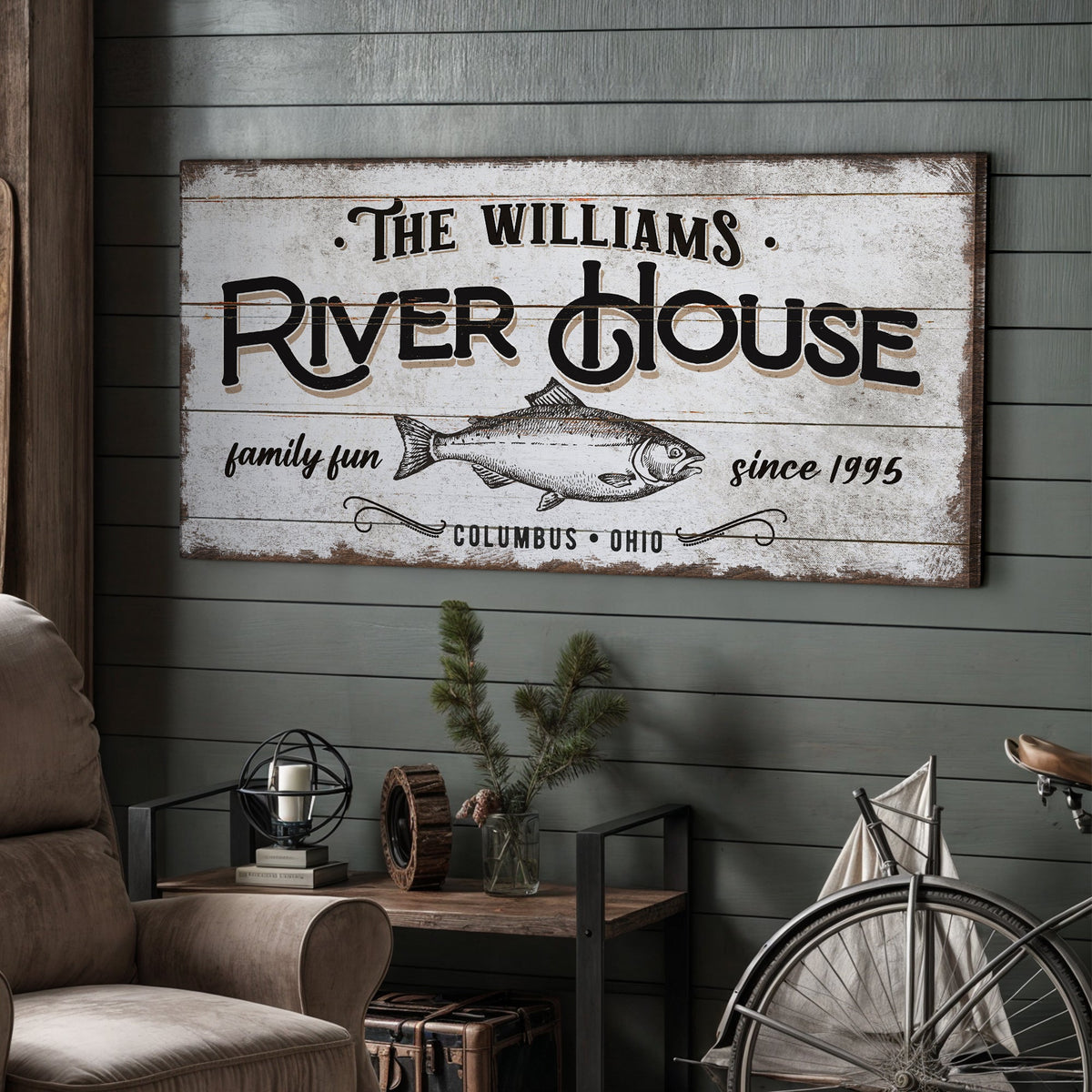 Personalized River House Sign, photo 3 of 8