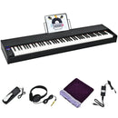 88-Key Full Size Digital Piano Weighted Keyboard with Sustain Pedal by LJGDeals