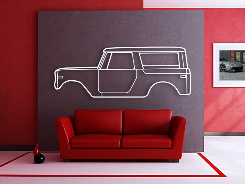 1970 Internatıonal Scout 800 A Metal Car Wall Art - MT0135