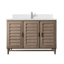 James Martin Portland 48" Single Bathroom Vanity, Whitewashed Walnut