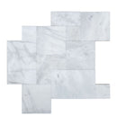 Mugla White Marble Sandblasted Brushed Paver