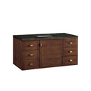 James Martin Amberly 48" Dual Mount Single Bathroom Vanity, Mid-Century Walnut