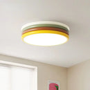 Multi color stack ceiling lamp bedroom led round light by Decorbites