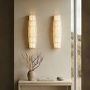 Multi Layer Stacked Alabaster Wall Lamp