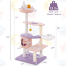 Multi-level Cat Tower with Sisal Covered Scratching Posts by LJGDeals