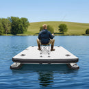 [05X08FT] Multi-Person Inflatable Floating Dock With Pump And D-Rings (SAK45918) by SAKSBY WHOLESALE
