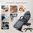 Multi-Purpose 3-Section Adjustable Massage Tattoo Chair With Stool (SAK35617)