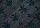 Gray and Blue Traditional Hand Knotted Antique Style low Pile Custom Made Wool Area Rug