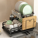 GobekUsa Kitchen Bowl Rack & Utensil Holder with Drainboard and Knife Slots