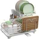 GobekUsa Kitchen Bowl Rack & Utensil Holder with Drainboard and Knife Slots