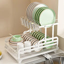 GobekUsa Kitchen Bowl Rack & Utensil Holder with Drainboard and Knife Slots