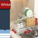 GobekUsa Kitchen Bowl Rack & Utensil Holder with Drainboard and Knife Slots