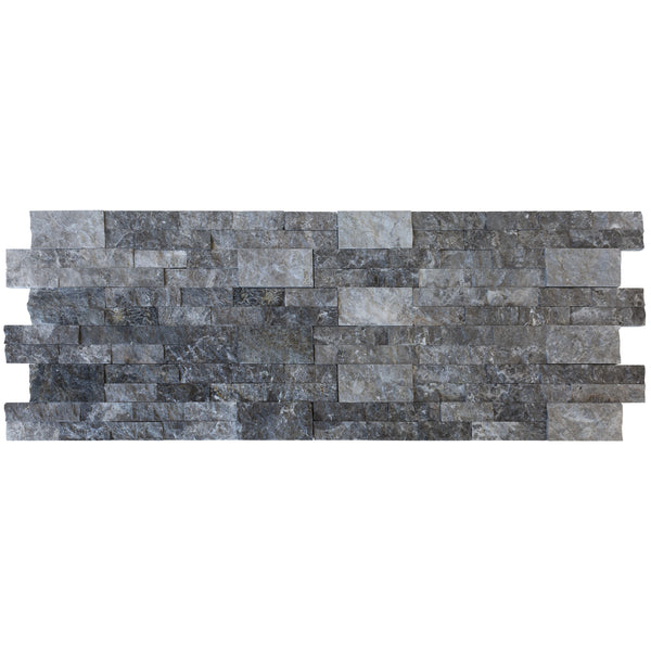 Silver Shadow Split Face Ledger Panel 6"x24", top view