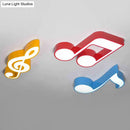 GobekUsa Kids Acrylic Musical Note LED Ceiling Light - Perfect for Kindergarten
