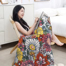 GobekUsa Gauze Flower Bath Towel 80x160cm - Quick-Drying & Absorbent