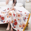 GobekUsa Gauze Flower Bath Towel 80x160cm - Quick-Drying & Absorbent