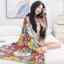 GobekUsa Gauze Flower Bath Towel 80x160cm - Quick-Drying & Absorbent
