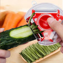 Multicolor magic peeler trio set for kitchen slicing and shredding by Decorbites