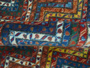 Multicolor Modern Chevron Design 7x10 Hand Knotted wool Area Rug