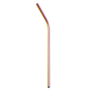 Multicolor stainless steel reusable straws kitchen dining set by Decorbites