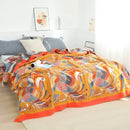 GobekUsa Cotton Gauze Boho Throw Blanket