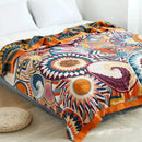 GobekUsa Cotton Gauze Boho Throw Blanket