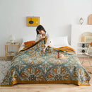 GobekUsa Cotton Gauze Boho Throw Blanket