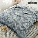 GobekUsa Cotton Gauze Boho Throw Blanket