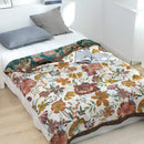 GobekUsa Cotton Gauze Boho Throw Blanket